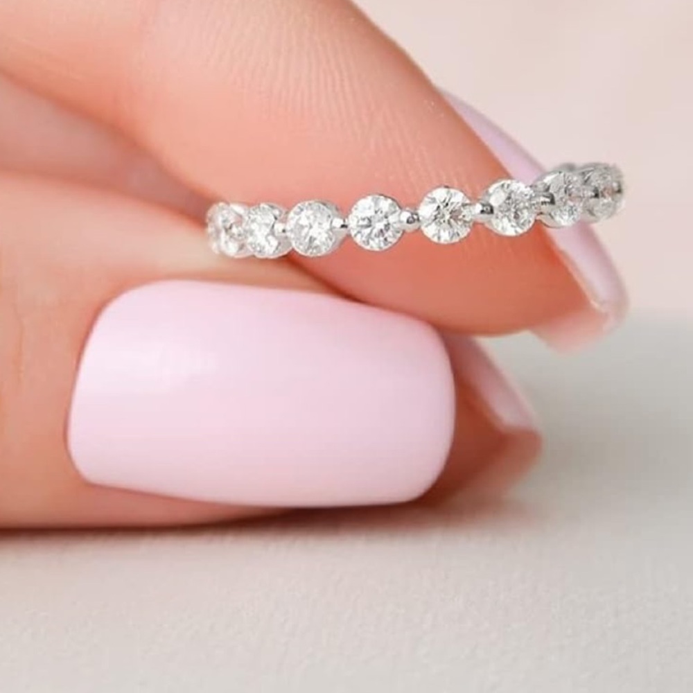 Multi Color Eternity Stackable Bands. Purple, Pin… - image 4